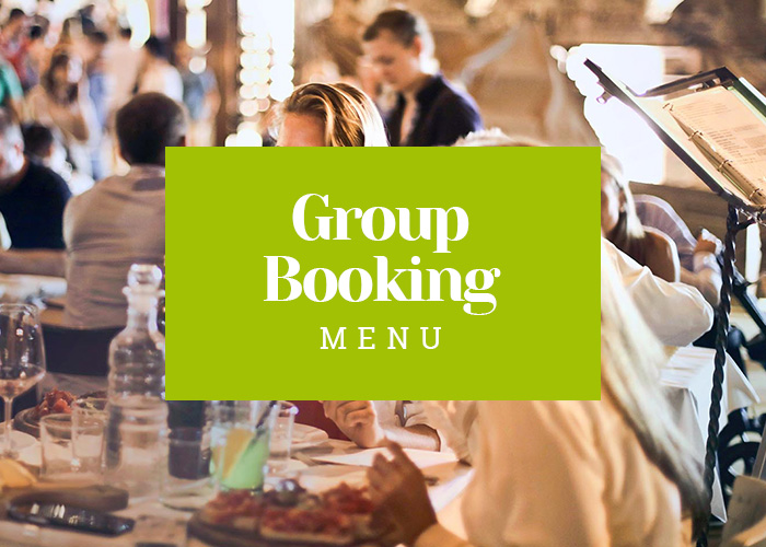 Group Booking Menu